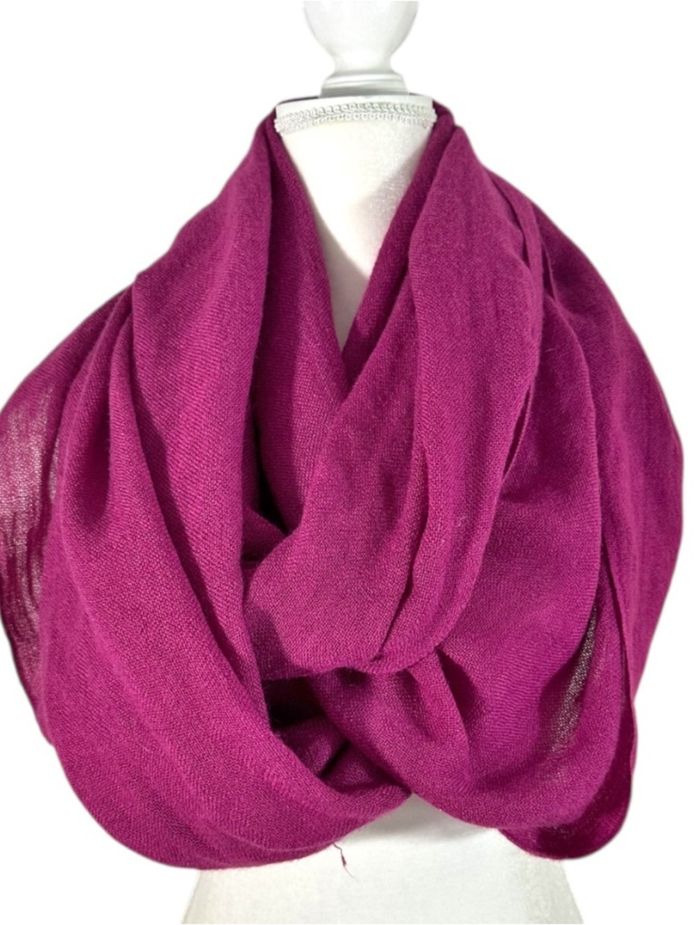 Fuchsia Shawl / Infinity Scarf Extra Wide - One Size Fits All